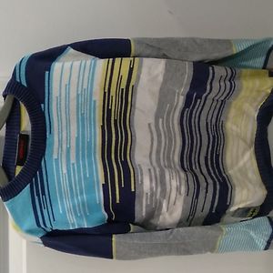 Catamini boys size 8 colorful striped sweater